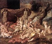 Bacchanal of Putti 1626 Oil on canvas Poussin